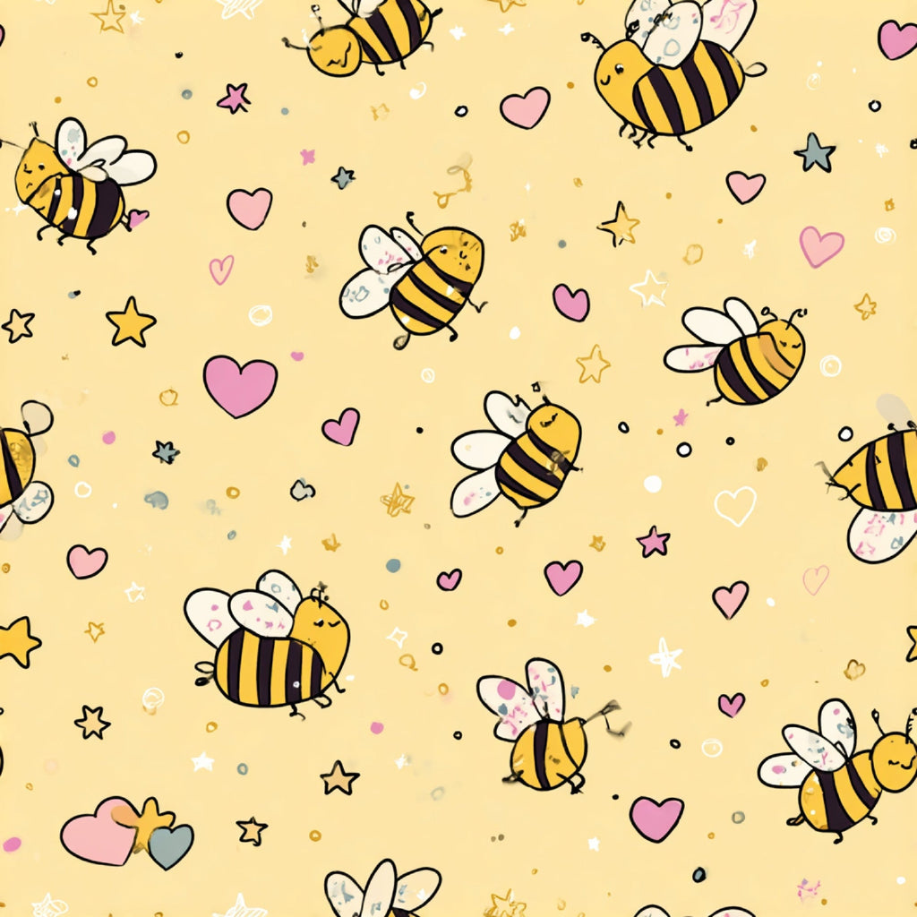 Pollen Parade Pattern 1 Fleece Fabric