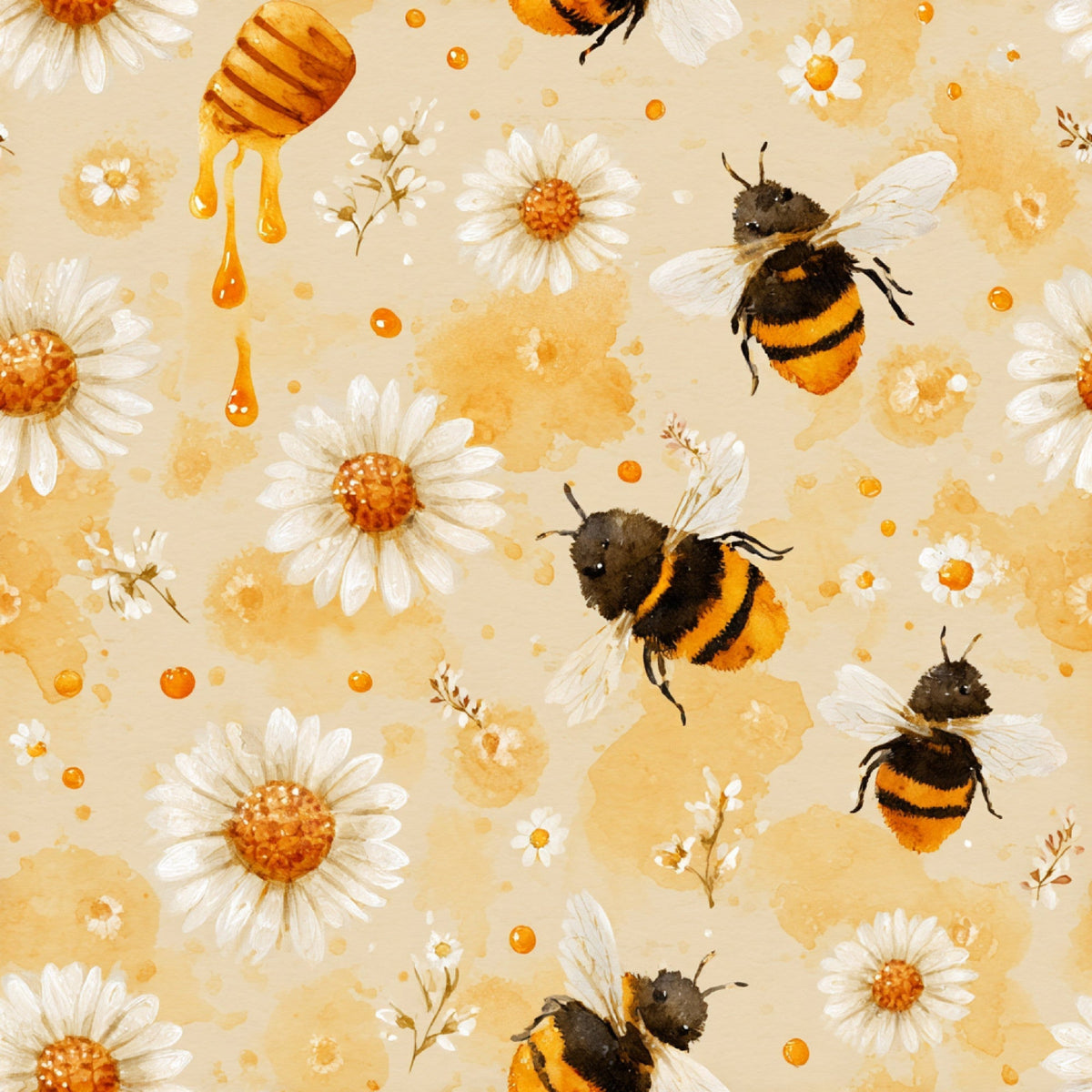 Pollen Parade Pattern 14 Fleece Fabric
