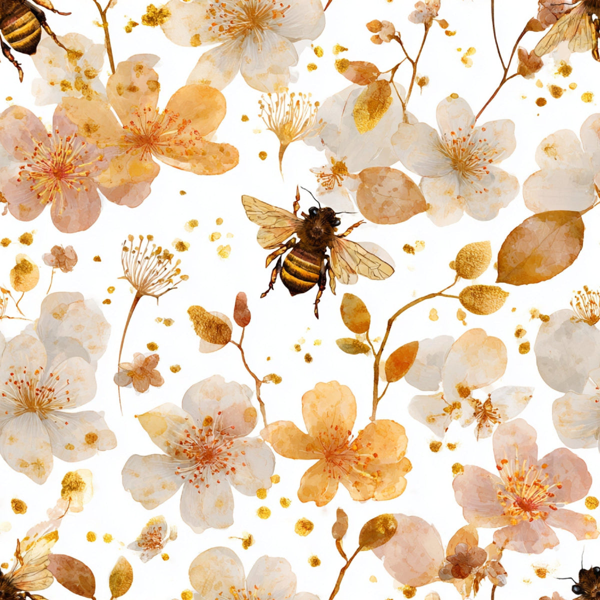 Pollen Parade Pattern 17 Fleece Fabric