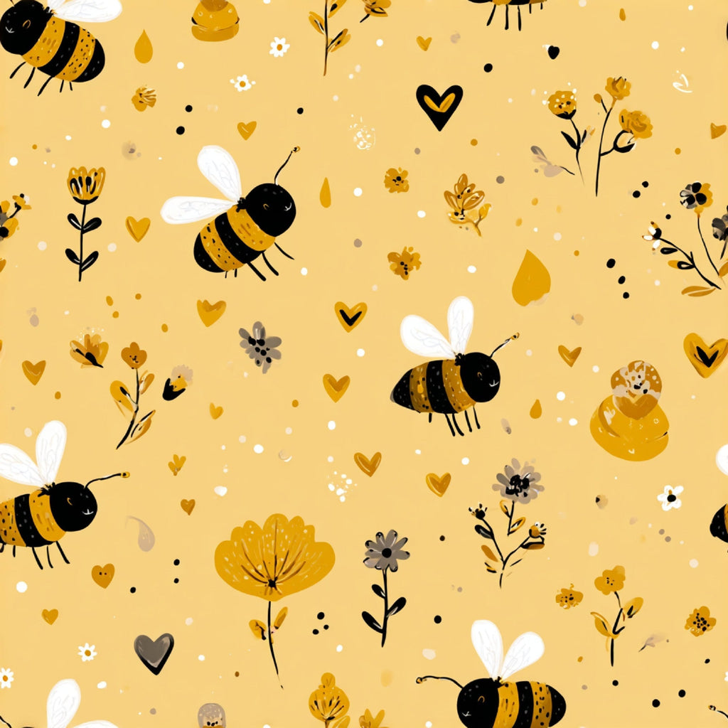 Pollen Parade Pattern 2 Fleece Fabric