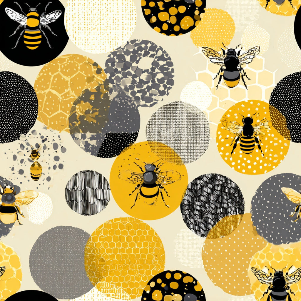Pollen Parade Pattern 24 Fleece Fabric