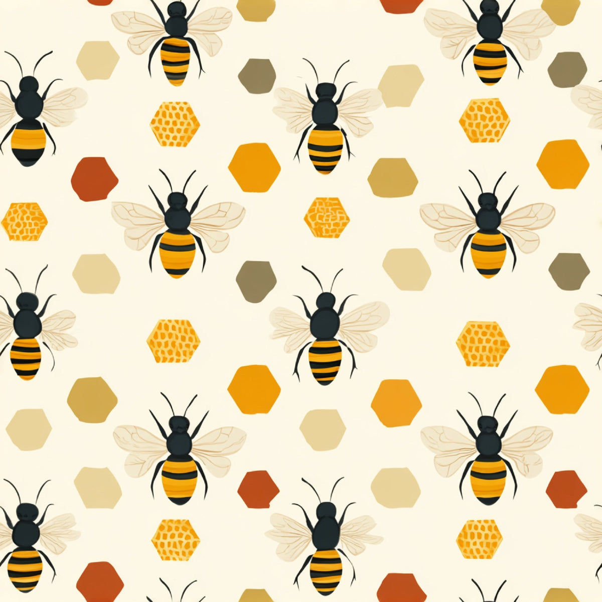 Pollen Parade Pattern 28 Fleece Fabric