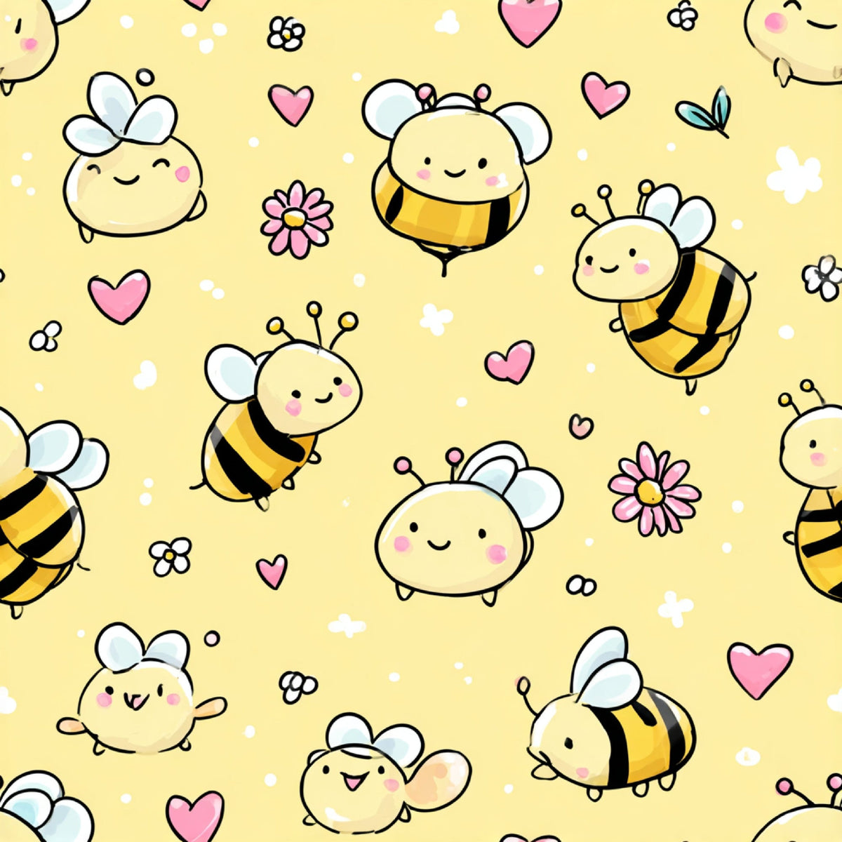 Pollen Parade Pattern 29 Fleece Fabric
