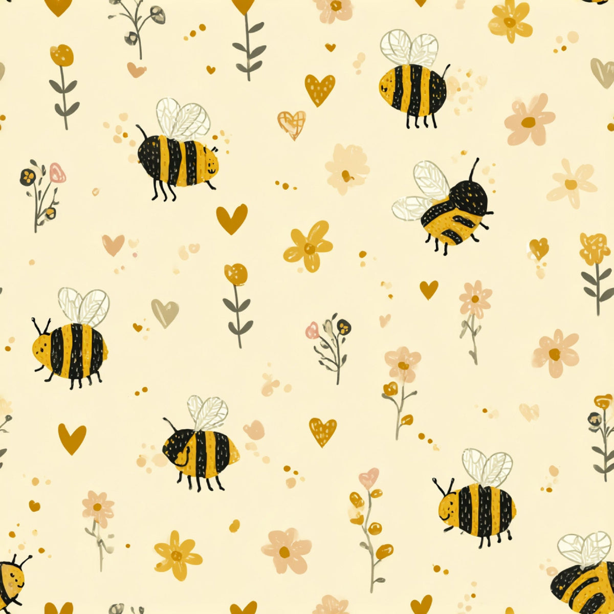 Pollen Parade Pattern 3 Fleece Fabric