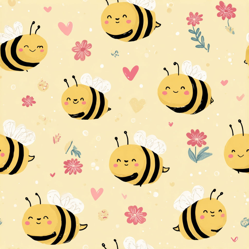 Pollen Parade Pattern 30 Fleece Fabric