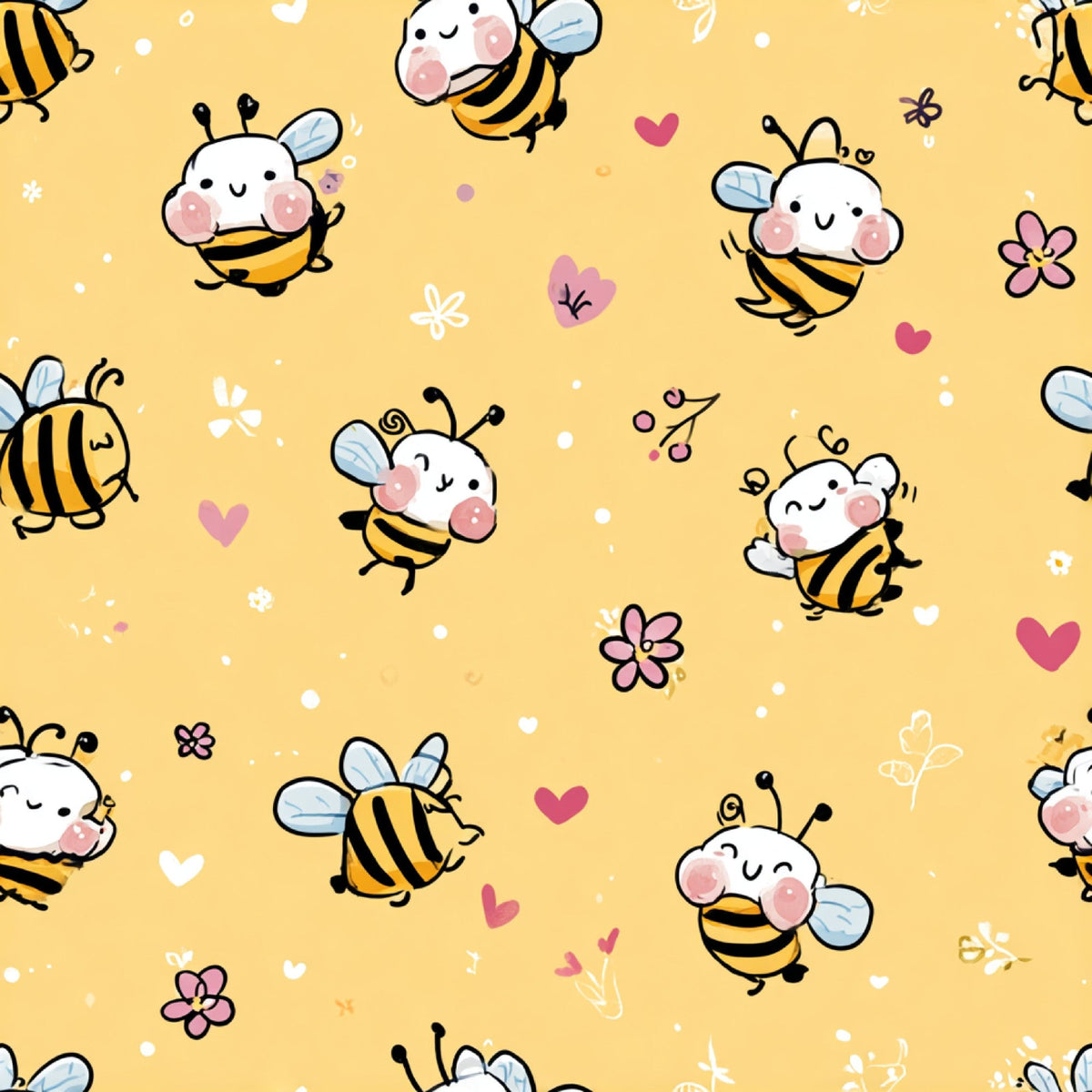 Pollen Parade Pattern 31 Fleece Fabric