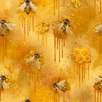 Pollen Parade Pattern 34 Fleece Fabric