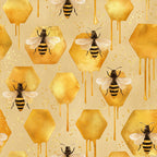 Pollen Parade Pattern 35 Fleece Fabric