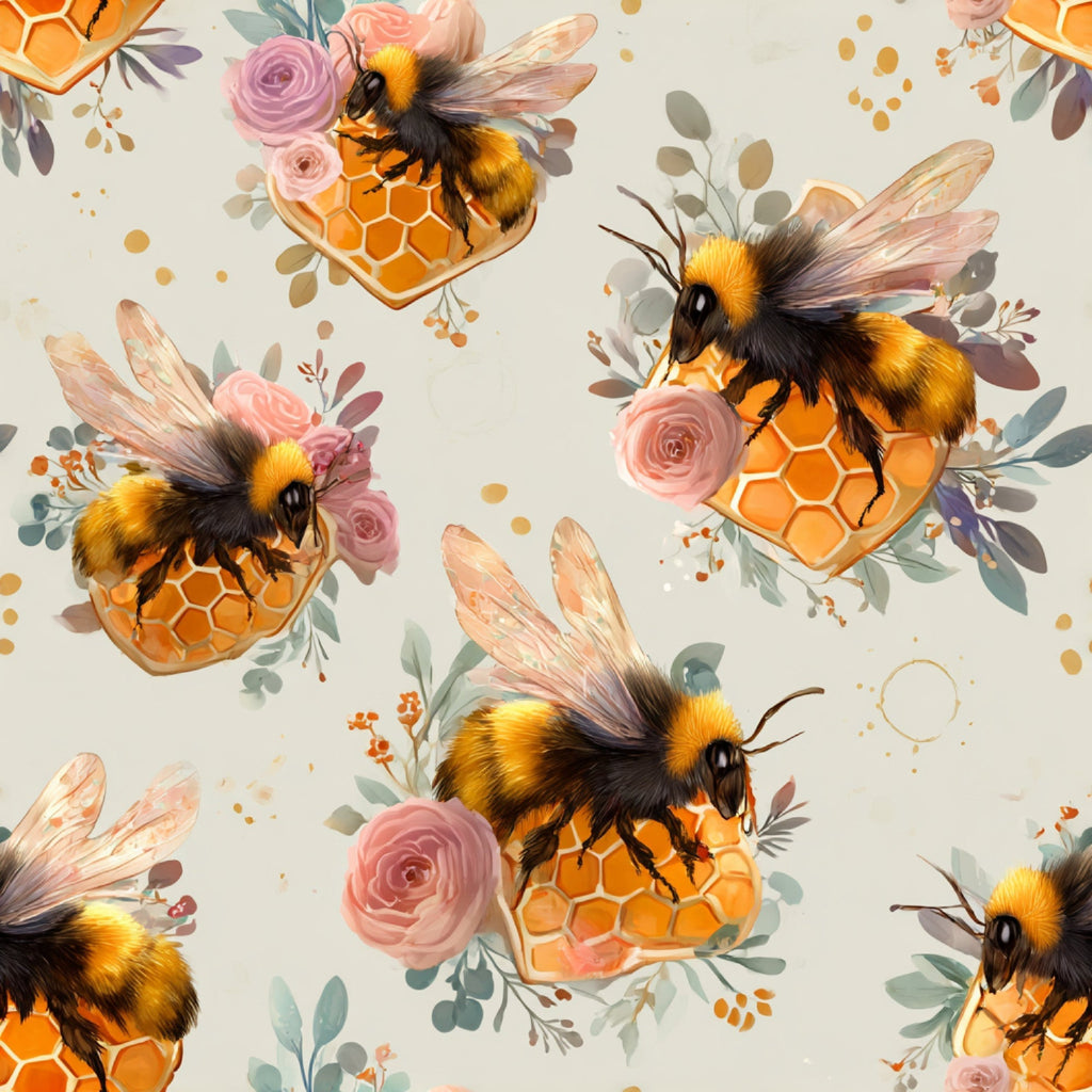 Pollen Parade Pattern 37 Fleece Fabric