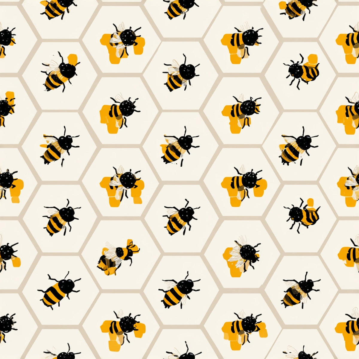 Pollen Parade Pattern 39 Fleece Fabric