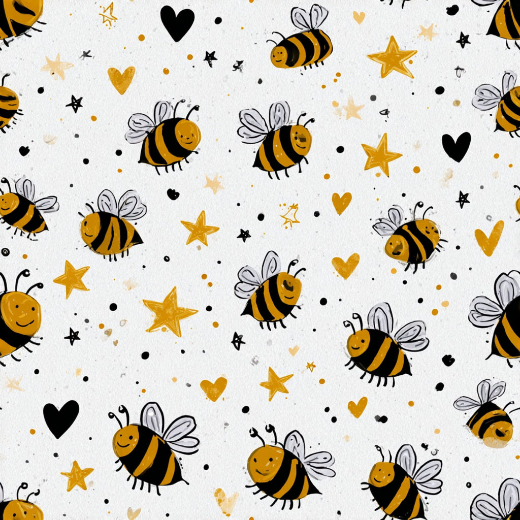 Pollen Parade Pattern 4 Fleece Fabric