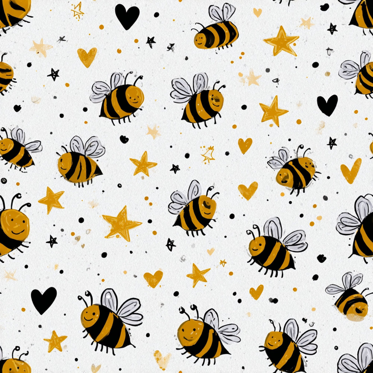 Pollen Parade Pattern 4 Fleece Fabric