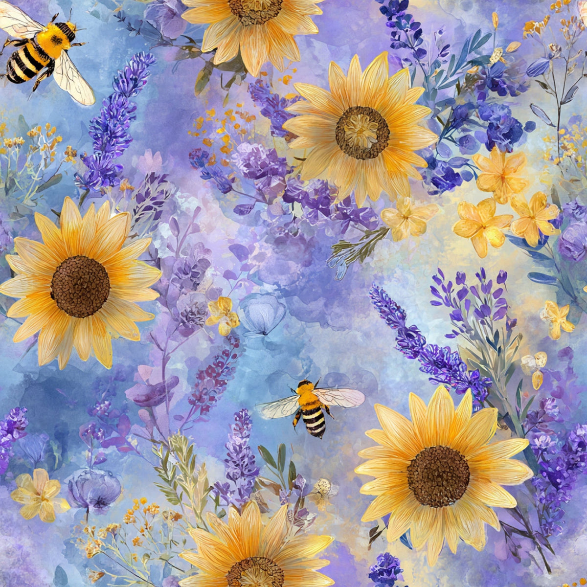 Pollen Parade Pattern 41 Fleece Fabric