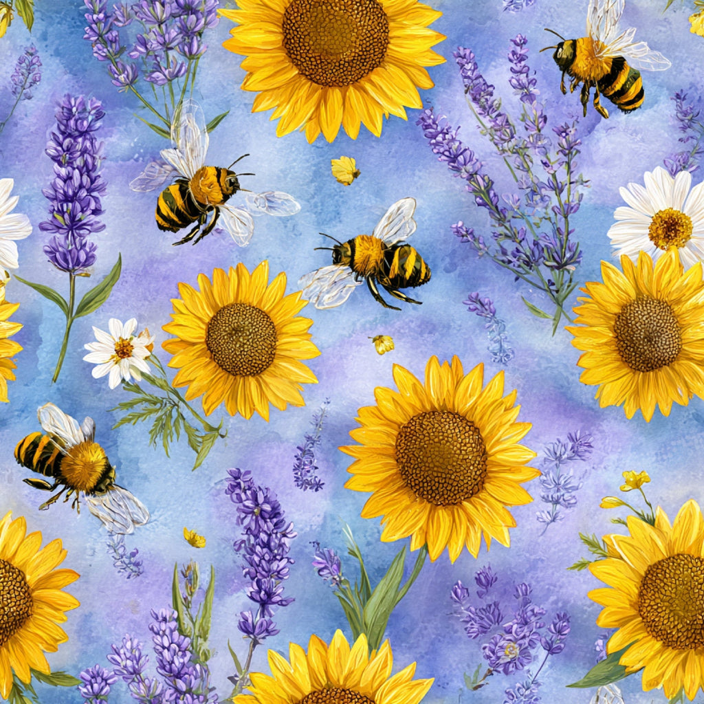 Pollen Parade Pattern 42 Fleece Fabric