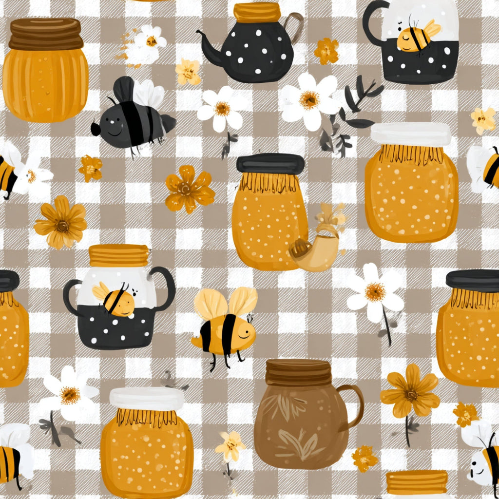 Pollen Parade Pattern 45 Fleece Fabric