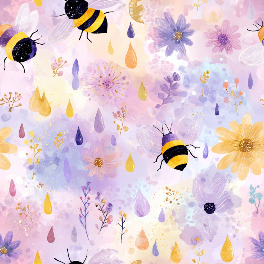 Pollen Parade Pattern 47 Fleece Fabric