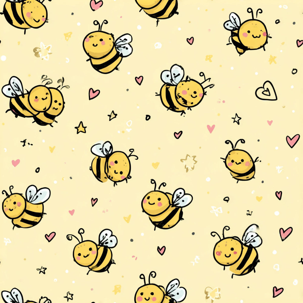 Pollen Parade Pattern 48 Fleece Fabric