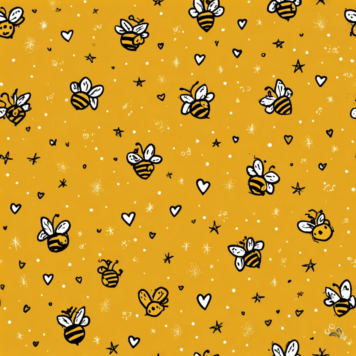Pollen Parade Pattern 5 Fleece Fabric