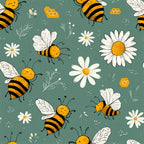 Pollen Parade Pattern 50 Fleece Fabric