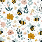 Pollen Parade Pattern 52 Fleece Fabric