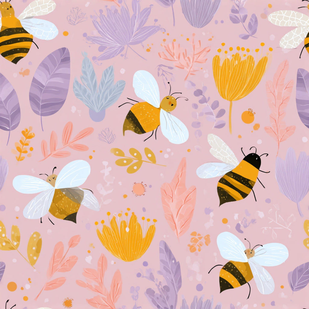 Pollen Parade Pattern 53 Fleece Fabric