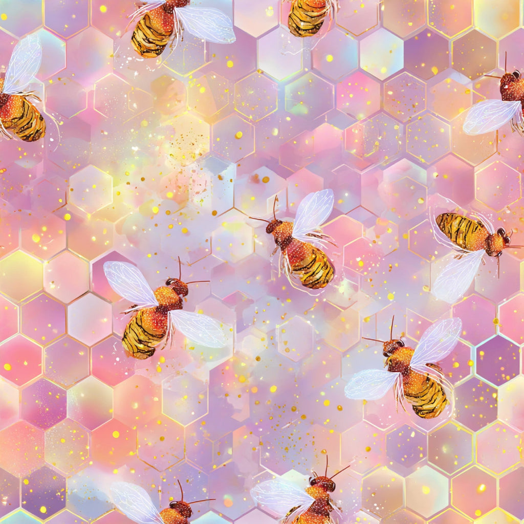 Pollen Parade Pattern 56 Fleece Fabric