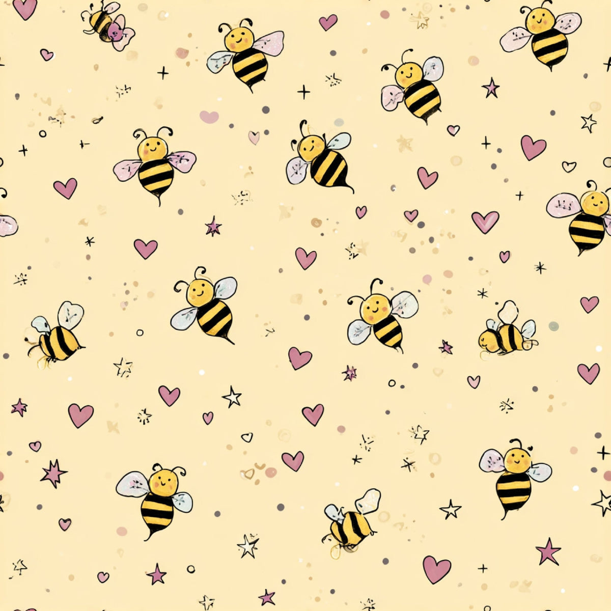 Pollen Parade Pattern 57 Fleece Fabric