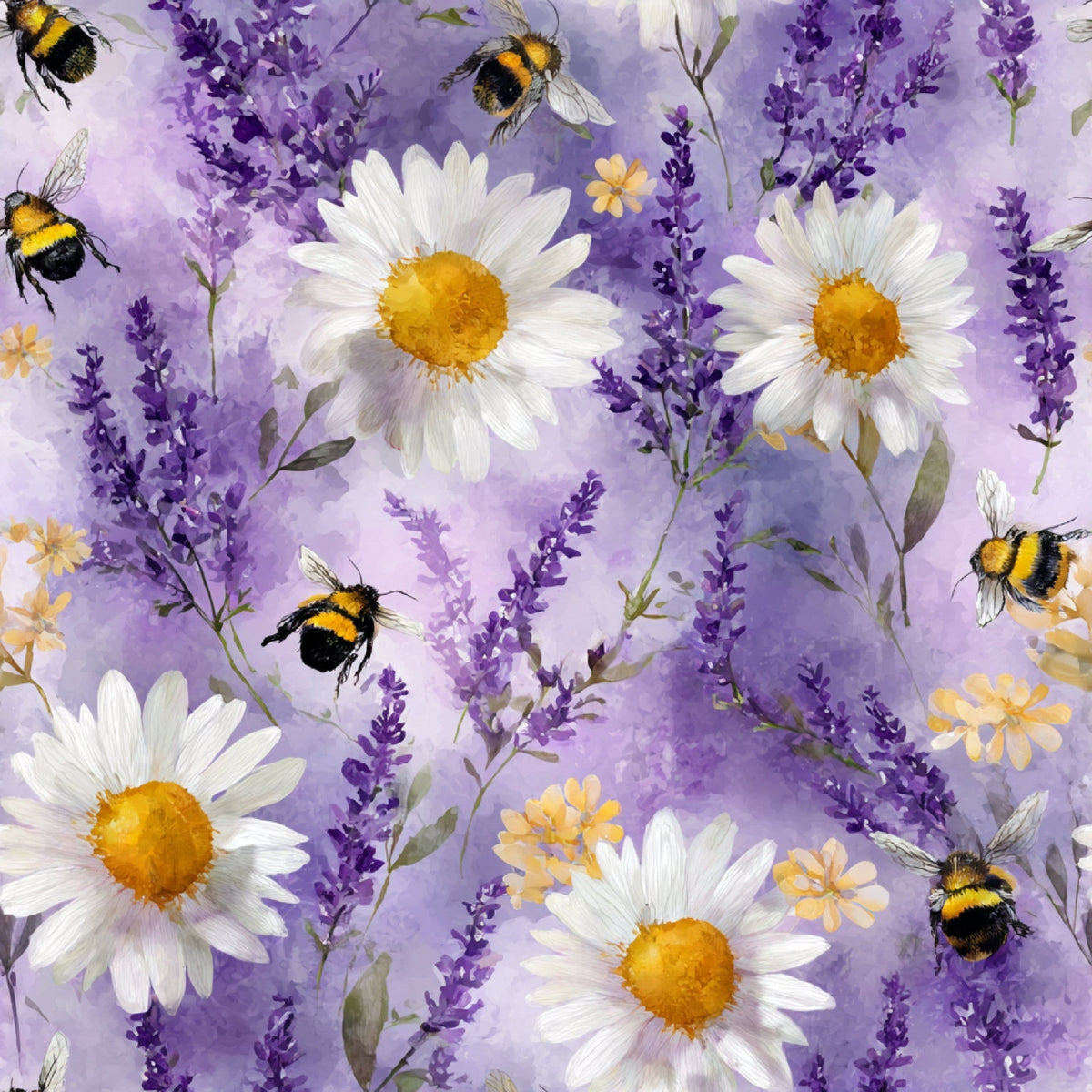 Pollen Parade Pattern 7 Fleece Fabric