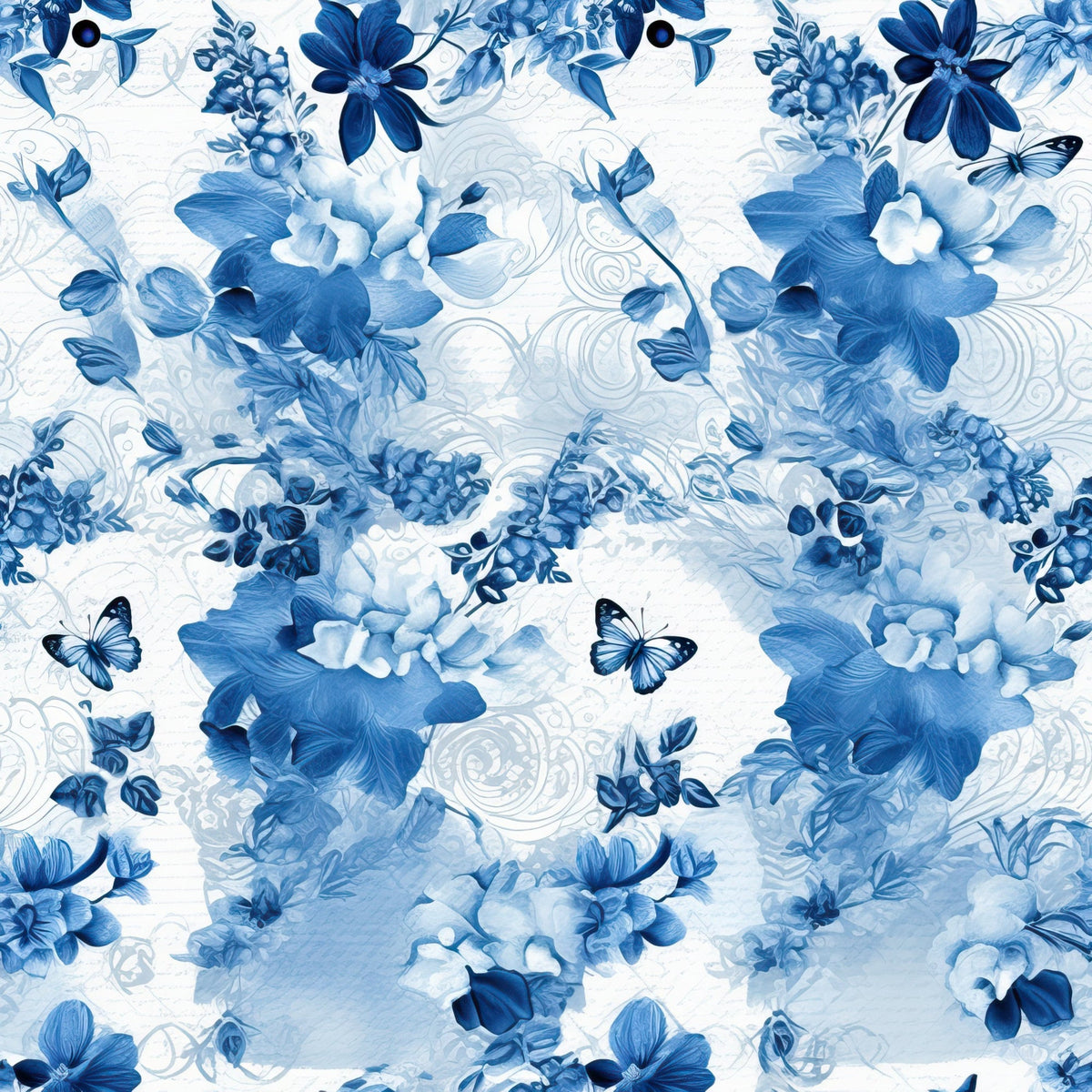 Sapphire Flutter Pattern 11 Fleece Fabric