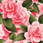 Painted Peonies Pattern 6 Fleece Fabric