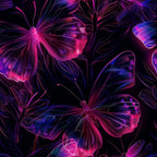 Neon Flutter Pattern 17 Fleece Fabric