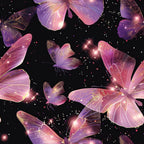Neon Flutter Pattern 7 Fleece Fabric