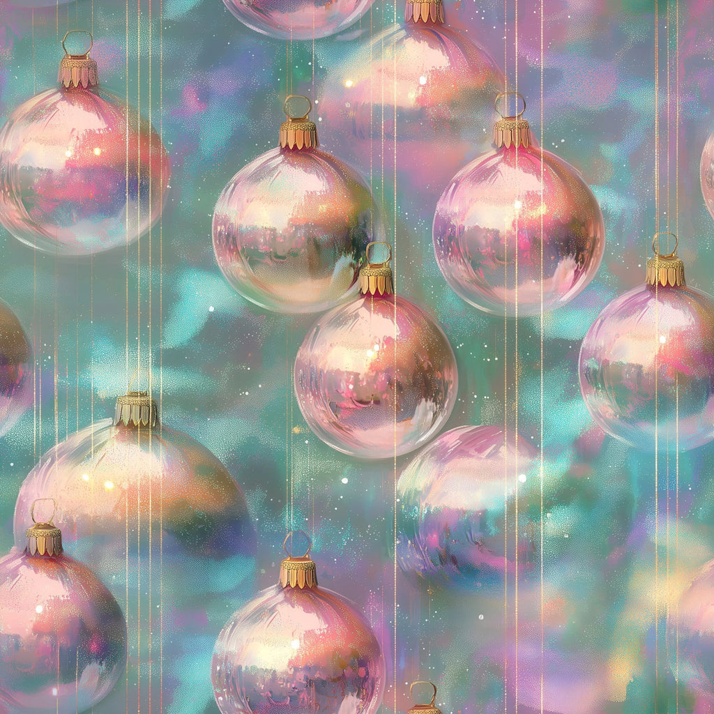 Opalescent Baubles Pattern 13 Fleece Fabric