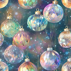 Opalescent Baubles Pattern 5 Fleece Fabric