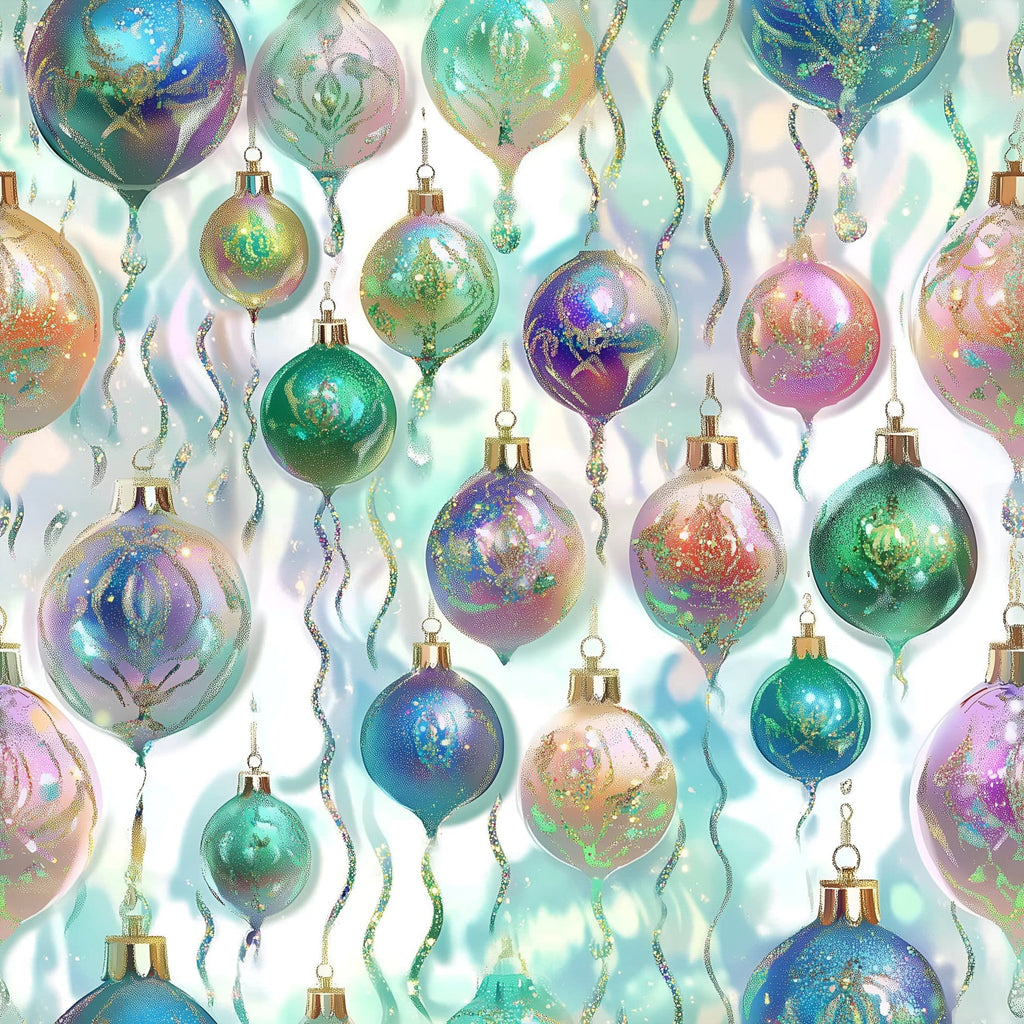 Opalescent Baubles Pattern 6 Fleece Fabric