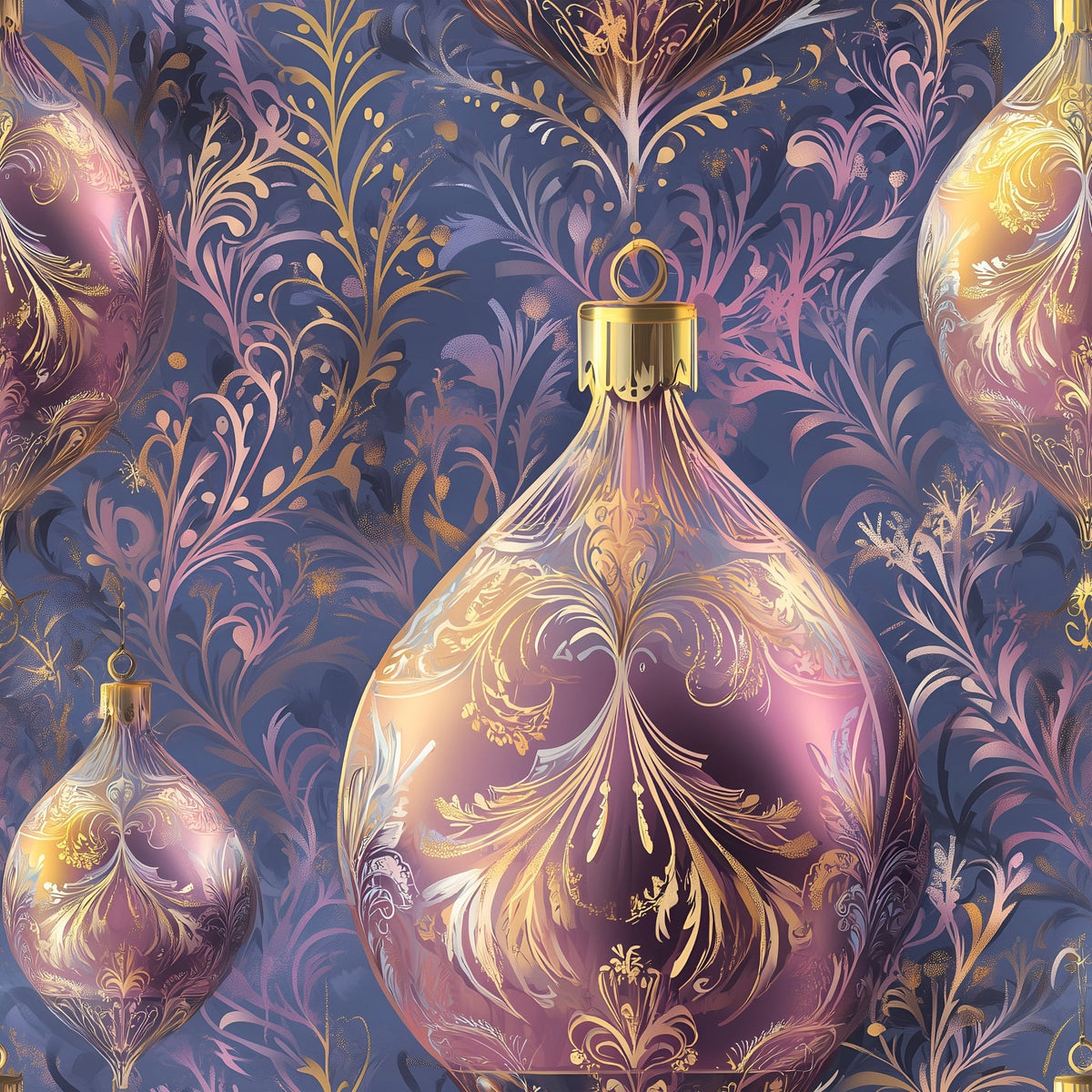 Opalescent Baubles Pattern 8 Fleece Fabric