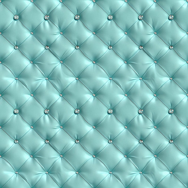 turquoise, teal, aqua, mint green, quilted pattern, diamond tufted, button details, geometric design, upholstery texture, padded surface, luxurious fabric, satin finish, contemporary style,, fabric panel, decorative buttons, dimensional pattern, elegant material, soft goods, interior fabric