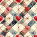 Valentine Plaid Pattern 6 Fleece Fabric