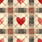 Valentine Plaid Pattern 9 Fleece Fabric