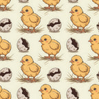 Nesting Hens Pattern 6 Fleece Fabric