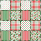 Christmas Patches Pattern 1 Fleece Fabric