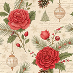 Yuletide Hare Pattern 47 Fleece Fabric
