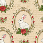 Yuletide Hare Pattern 58 Fleece Fabric