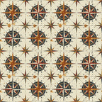 Mariner's Star Pattern 10 Fleece Fabric