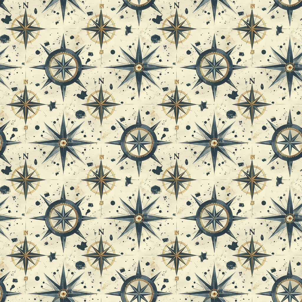 Mariner's Star Pattern 2 Fleece Fabric
