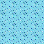 aqua blue, navy blue, light blue, white, polka dots, confetti dots, scattered circles, geometric pattern, random placement, cheerful mood,, fabric panel, ocean colors, sky blue, playful design, dot pattern, circular motifs, varying sizes, seamless repeat, contemporary style