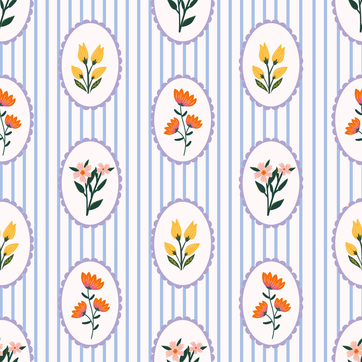 Songbird Meadow Pattern 10 Fleece Fabric