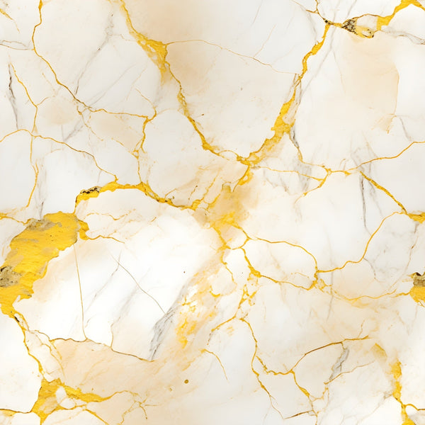cream, ivory, golden yellow, white, marble texture, cracked pattern, stone veining, abstract design, luxurious, elegant,, fabric panel, natural stone, fissures, mineral veins, sophisticated, neutral tones, geological pattern, contemporary style, premium fabric