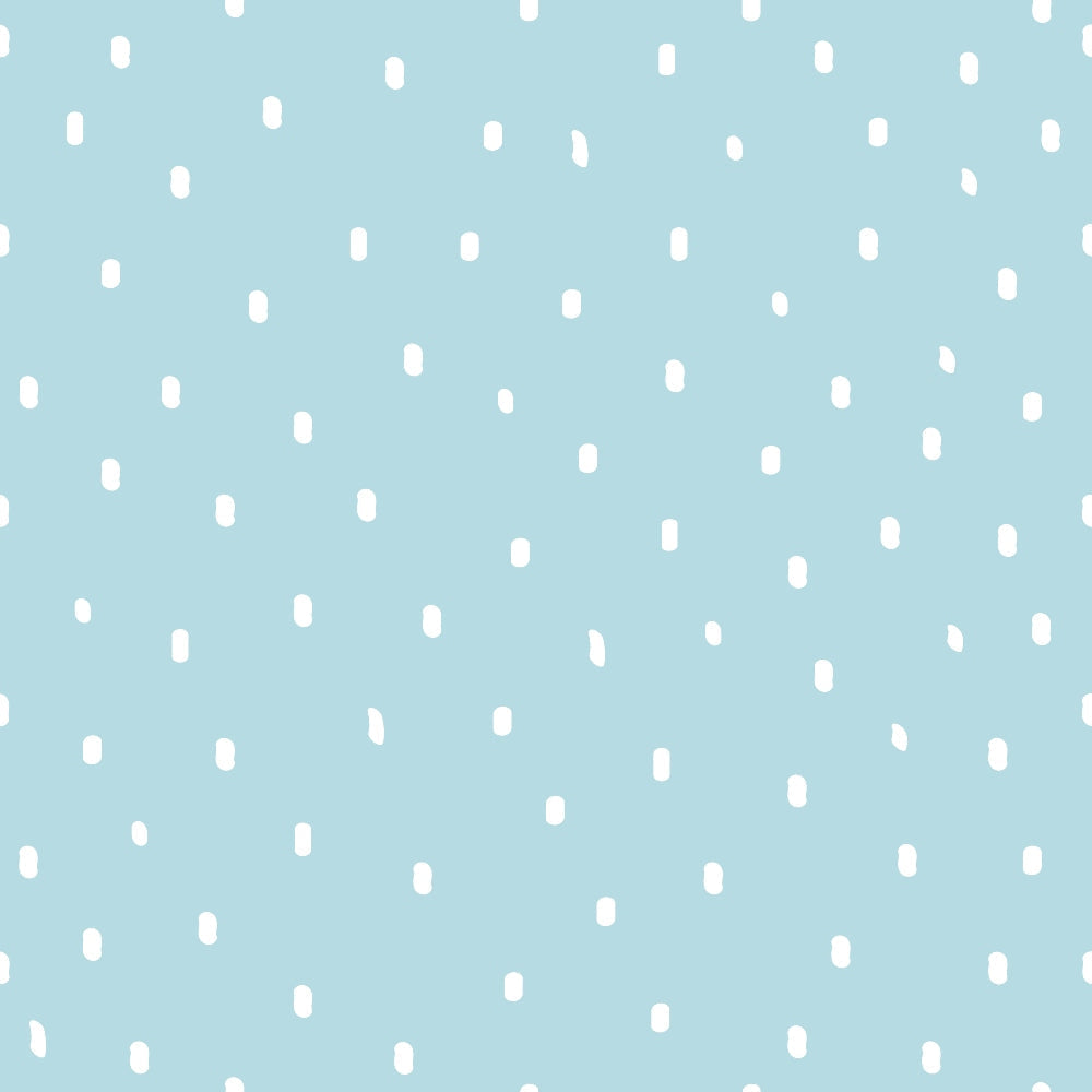 powder blue, light blue, white dots, polka dots, scattered dots, small spots, pastel colors, soft blue, dotted pattern,, fabric panel, gentle pattern, nursery fabric, baby fabric, cotton fabric, subtle design, repeating dots, crafting fabric, sewing material