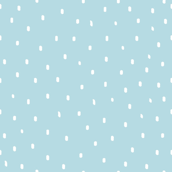 powder blue, light blue, white dots, polka dots, scattered dots, small spots, pastel colors, soft blue, dotted pattern,, fabric panel, gentle pattern, nursery fabric, baby fabric, cotton fabric, subtle design, repeating dots, crafting fabric, sewing material